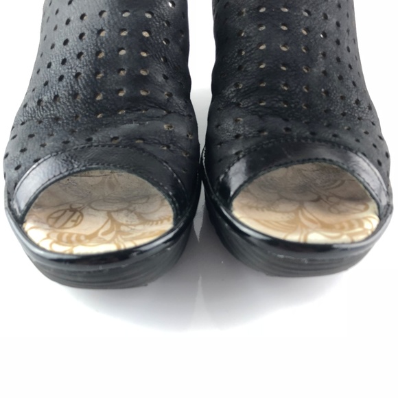 Fly London Yuti Sandals Perforated Wedge Platform - Picture 5 of 8